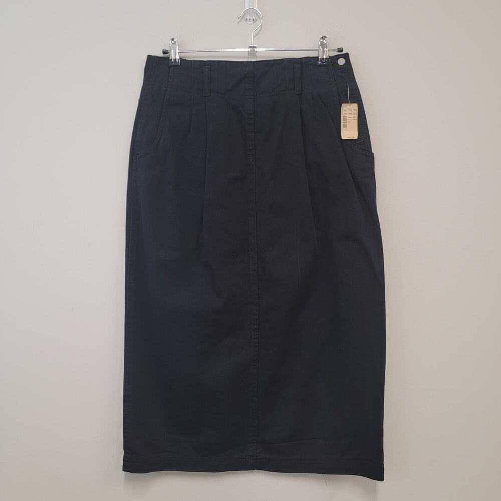VTG Black Denim Skirt
